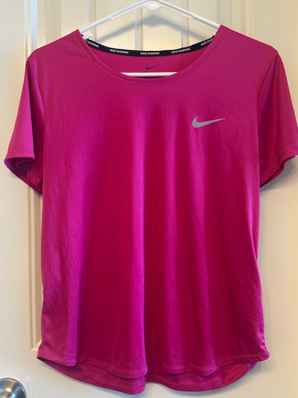 Nike Women's Hot Pink Short Sleeve Dri-FIT Tee